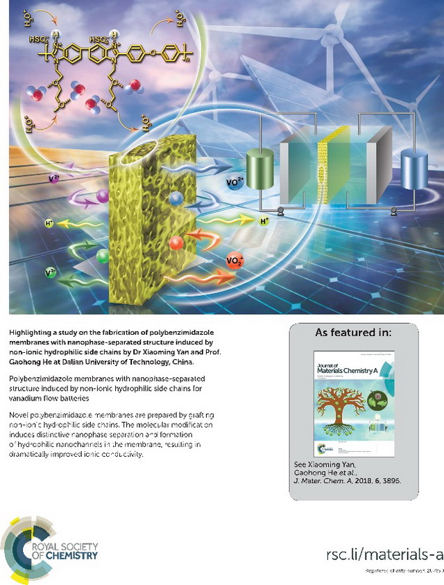 贺高红教授课题组在液流电池离子交换膜领域获新进展